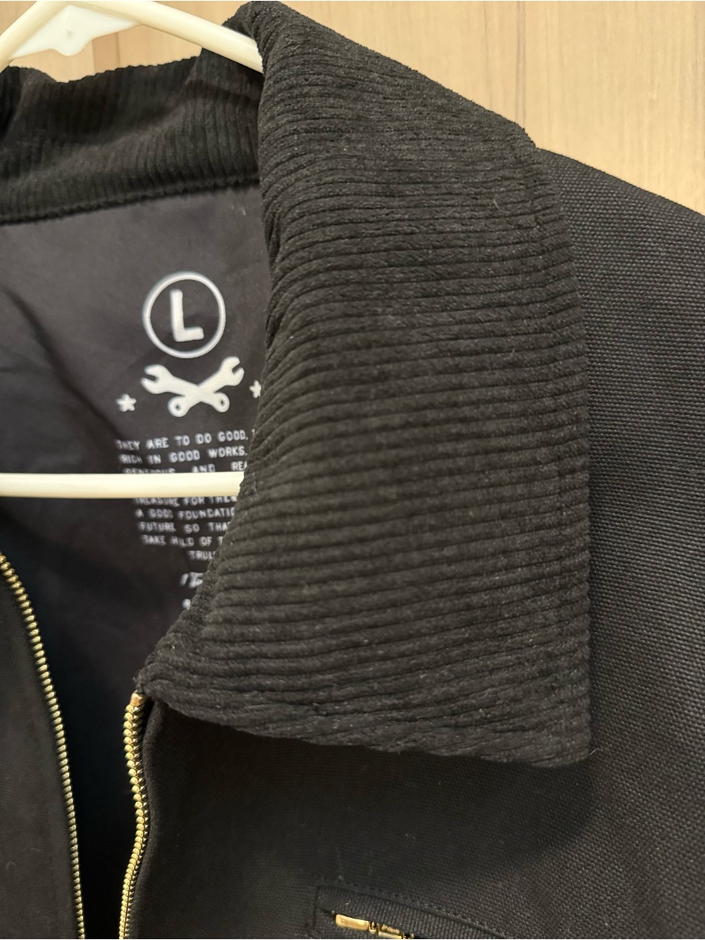 NWOT  Elevation Church Eternal Reward Canvas Jacket Black Size L - Picture 5 of 8